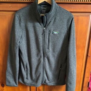 L.L. Bean Green Zip-Up Fleece Jacket